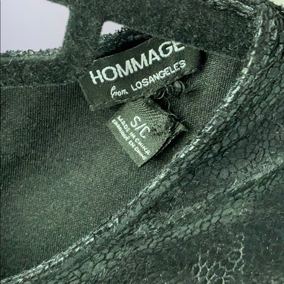 Faux black snake skin tie crop top - Picture 6 of 6